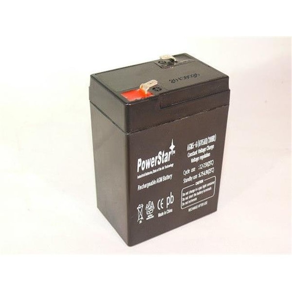 Powerstar PowerStar AGM5-6-1071 6V 5Ah Life Line HC102 Home Unit SLA Replacement Battery AGM5-6-1071 - main